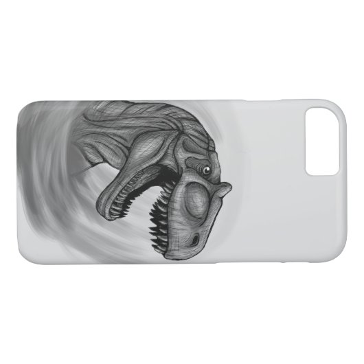 Allosaurus Sketch Case-Mate iPhone Case (Achterkant (Horizontaal))