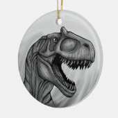Allosaurus Sketch Keramisch Ornament (Links)