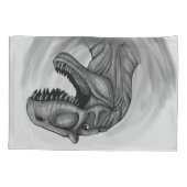 Allosaurus Sketch Kussensloop (Achterkant)