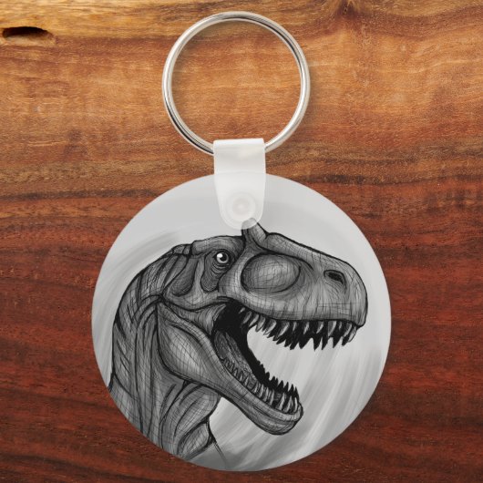 Allosaurus Sketch Sleutelhanger (Voorkant)