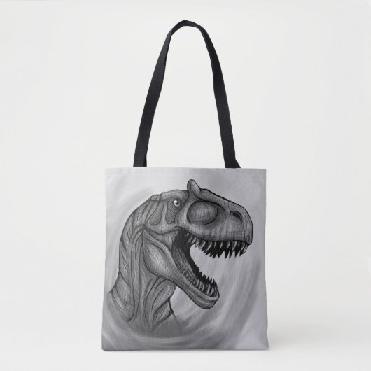 Allosaurus Sketch Tote Bag (Voorkant)