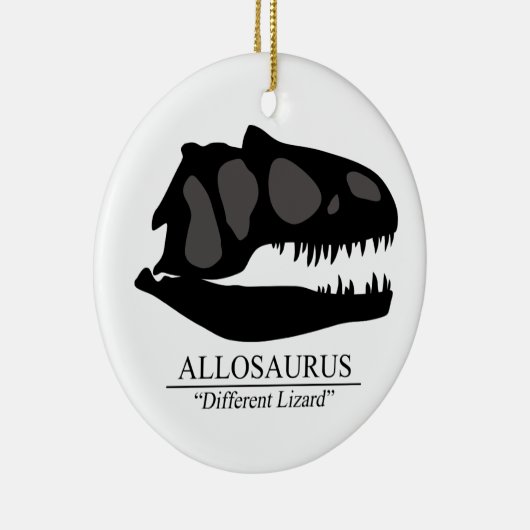 Allosaurus Skull Keramisch Ornament (Rechts)