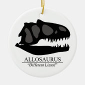 Allosaurus Skull Keramisch Ornament (Voorkant)