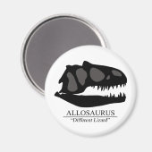 Allosaurus Skull Magneet (Voorkant / Achterkant)