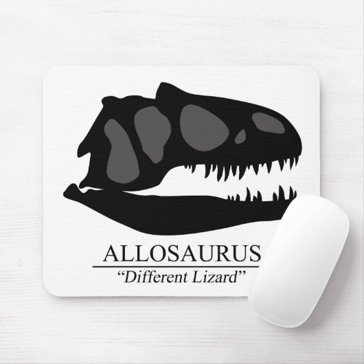 Allosaurus Skull Muismat (Met muis)