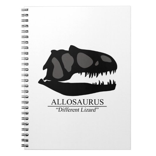 Allosaurus Skull Notitieboek (Voorkant)