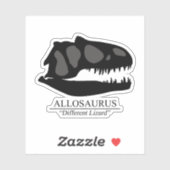 Allosaurus Skull Sticker (Vel)