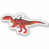 Allosaurus Sticker (Voorkant)