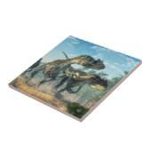 Allosaurussen Tegeltje (Zijkant)