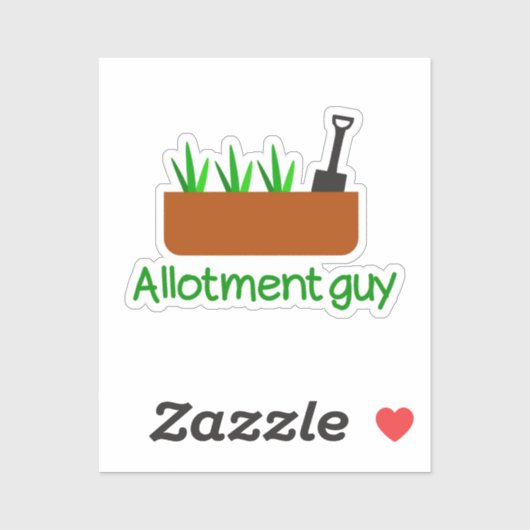 Allotment tuinman sticker (Vel)
