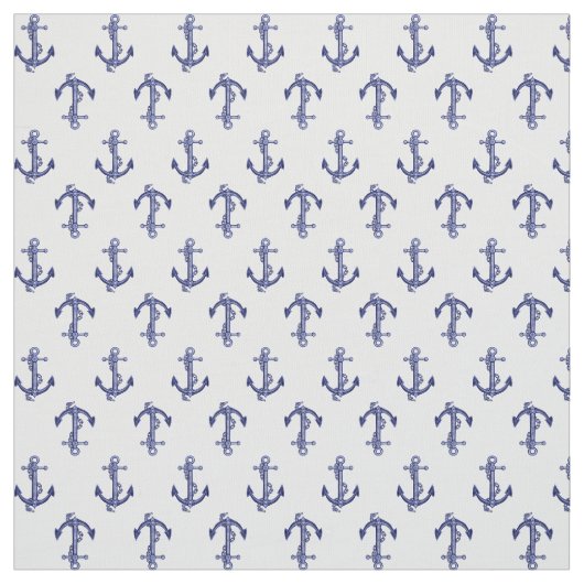 Allover-ankerpatroon Stof (Swatch)