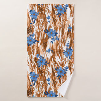 allover bloemen badhanddoek