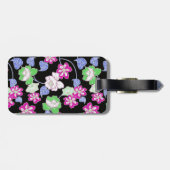 allover bloemen bagagelabel (Achterkant horizontaal)