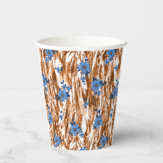 allover bloemen papieren bekers