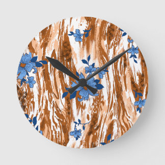 allover bloemen ronde klok