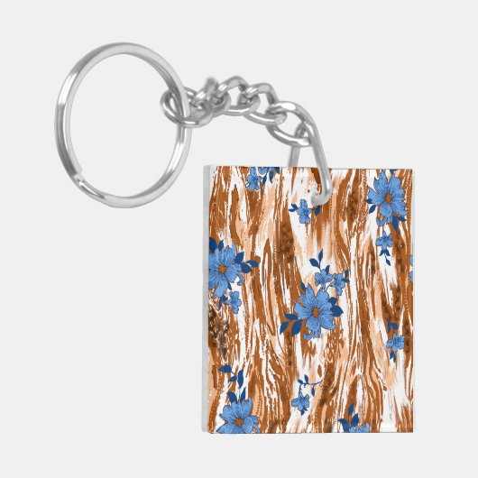 allover bloemen sleutelhanger (Voorkant Links)