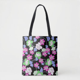 allover bloemen tote bag