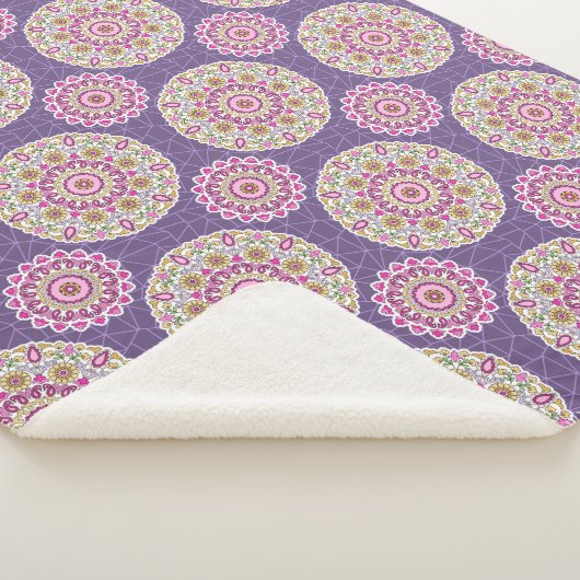 allover design sherpa deken (3/4)