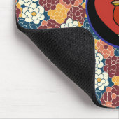 allover flower design muismat (Hoek)