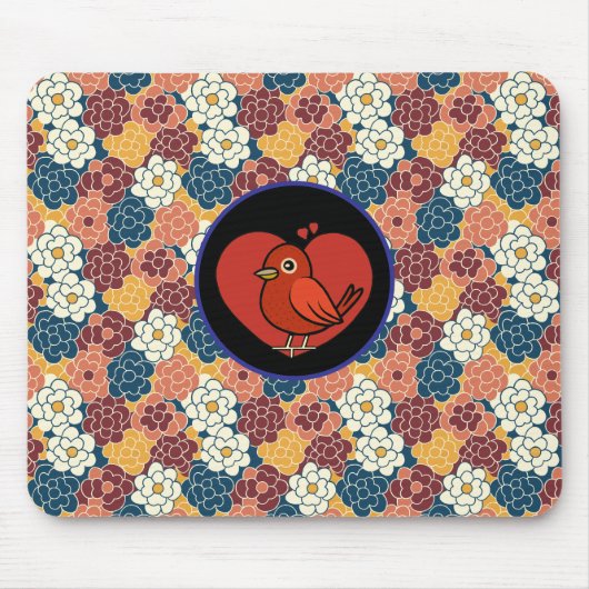 allover flower design muismat (Voorkant)