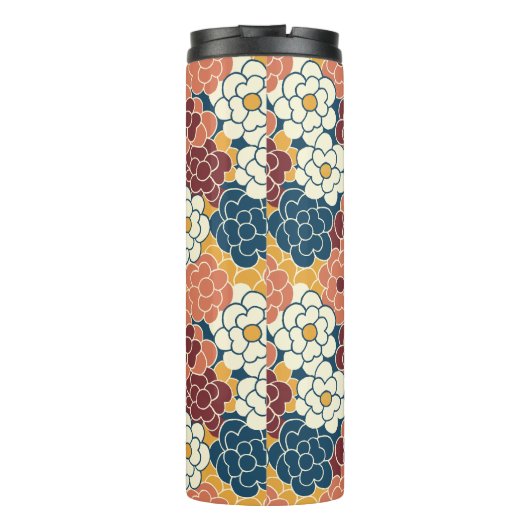 Allover flower design thermosbeker (Achterkant)