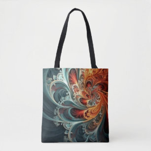 Allover Fractal Print Tas