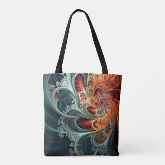 Allover Fractal Print Tas (Achterkant)