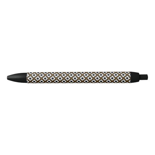 allover geometrisch ontwerp zwarte inkt pen (Voorkant)