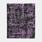 Allover gepersonaliseerde typografie deken voor ha (Voorkant)