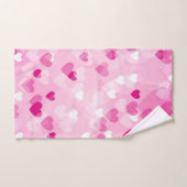 Allover-harten, roze bad handdoek (Handdoek)