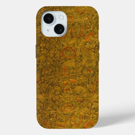 allover in reliëf gemaakt bloemmotief Case-Mate iPhone case (Achterkant)