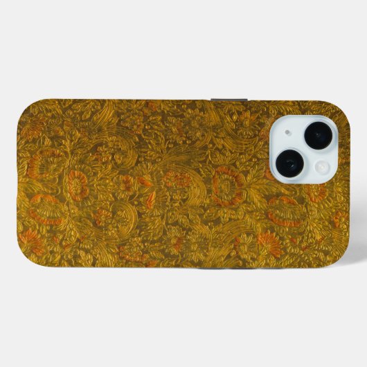 allover in reliëf gemaakt bloemmotief Case-Mate iPhone case (Achterkant (horizontaal))