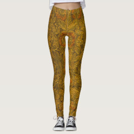 allover in reliëf gemaakt bloemmotief leggings