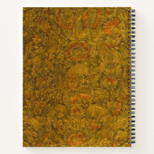  allover in reliëf gemaakt bloemmotief notitieboek (Achterkant)