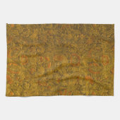  allover in reliëf gemaakt bloemmotief theedoek (Horizontaal)