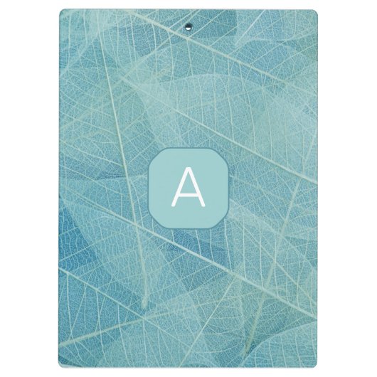 Allover Leaf Print Initiaal Klembord (Achterkant)