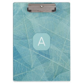 Allover Leaf Print Initiaal Klembord (Voorkant)