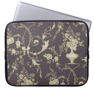 Allover multi-motieven bloemen ornament naadloos d laptop sleeve