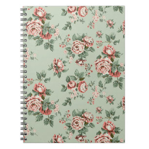 Allover multi-motieven bloemen ornament naadloos d notitieboek