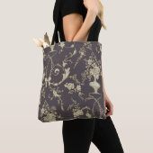 Allover multi-motieven bloemen ornament naadloos d tote bag (Dichtbij)