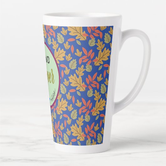 allover-ontwerp latte mok (Rechts)