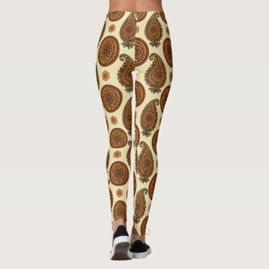 Allover Paisley-ontwerp Leggings (Achterkant)