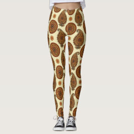 Allover Paisley-ontwerp Leggings