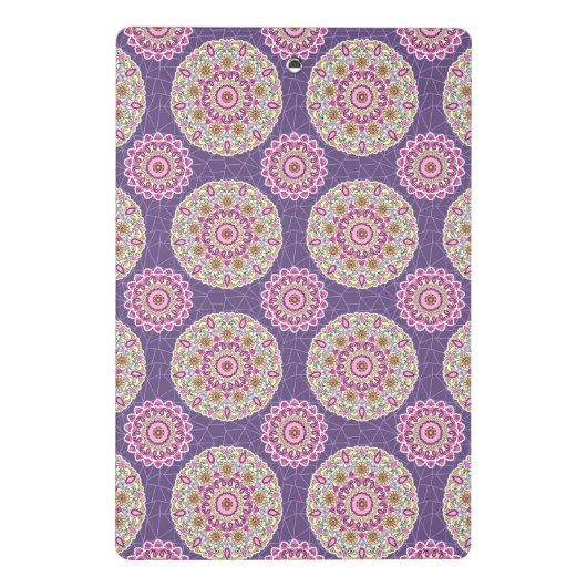 allover-patroonontwerp mini klembord (Achterkant)