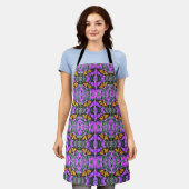 Allover Print Apron Monarch van Paarse zapers Schort (Gedragen)