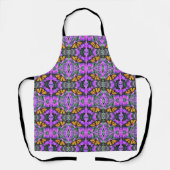 Allover Print Apron Monarch van Paarse zapers Schort (Voorkant)