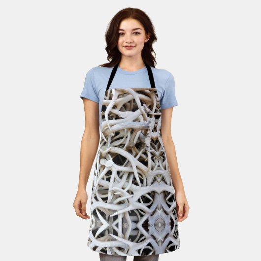Allover Print Schort Elk Antlers (Gedragen)
