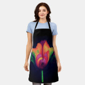 allover print Schort regenboog papegaai tulp (Gedragen)