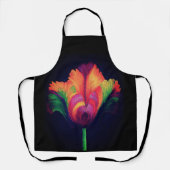 allover print Schort regenboog papegaai tulp (Voorkant)