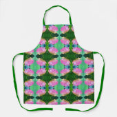 Allover Print Schort Roze Lotus Abstract (Voorkant)